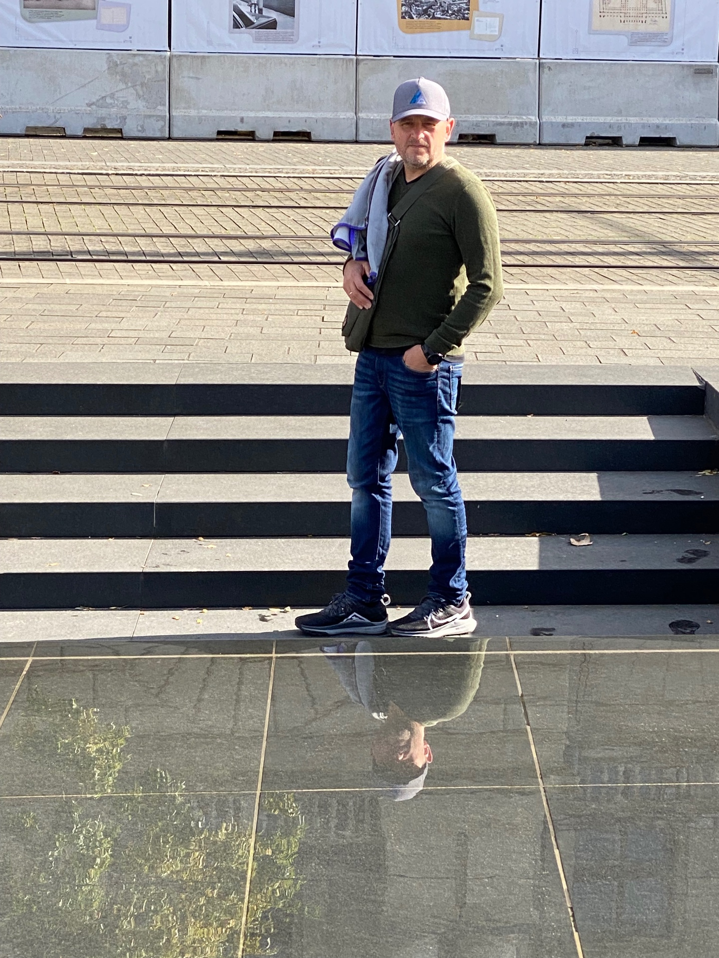 Andras outdoors in the city